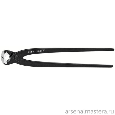 Клещи вязальные 300 мм для арматурной сетки, фосфатированные, обливные ручки, 99 01 300, KNIPEX KN-9901300