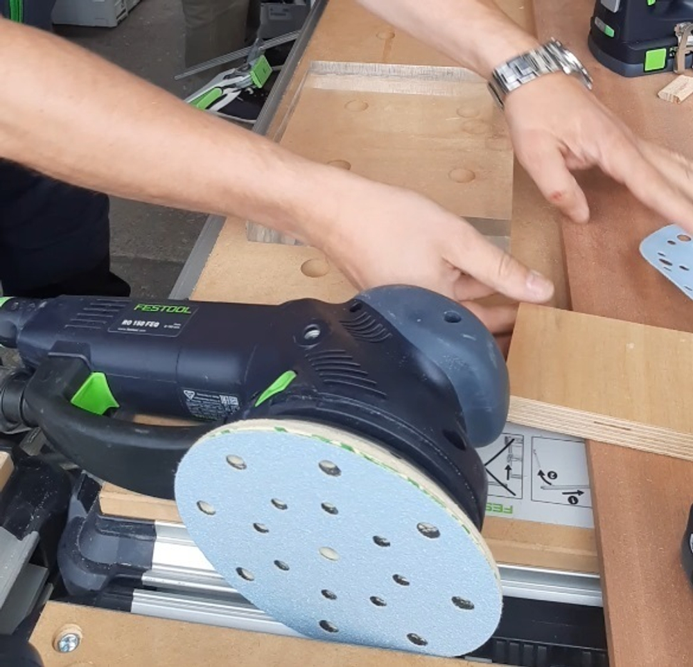 ХИТ! Эксцентриковая шлифовальная машинка с редуктором FESTOOL ROTEX RO 150 FEQ-Plus для грубого, тонкого шлифования и полирования в систейнере Systainer SYS3 M 237 576017