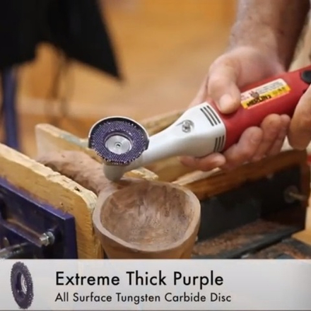 Диск универсальный Merlin 2 3-Surface D 50 мм посадка 10 мм фиолетовый Extreme Coarse 10086 М00014811