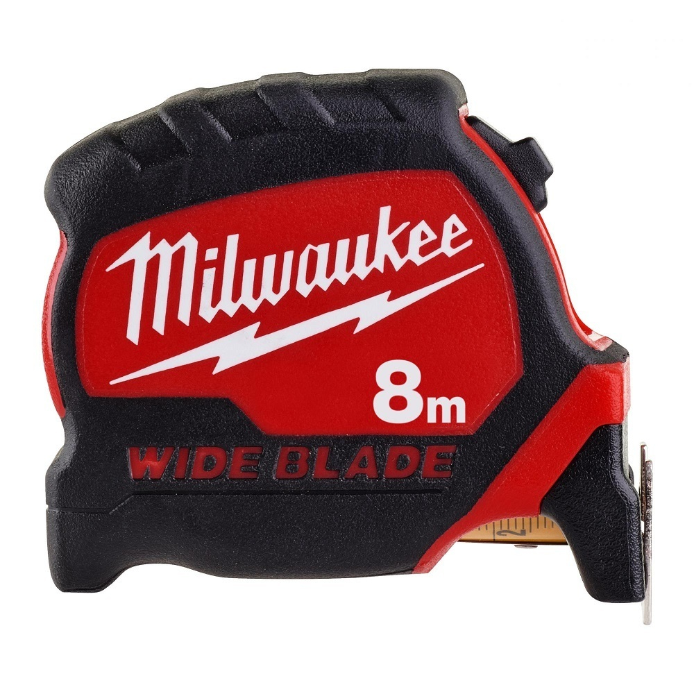 Рулетка 8 м / 33 мм Премиум с широким полотном WIDE BLADE MILWAUKEE 4932471816