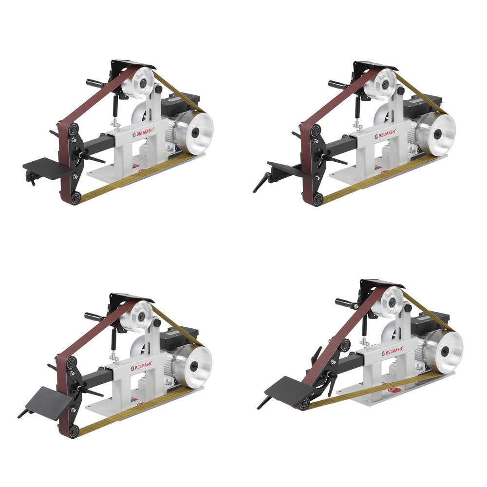 Новинка! Станок шлифовальный ленточный BELMASH BGM-822 220В 1,5 кВт, для обработки металла и дерева S351A