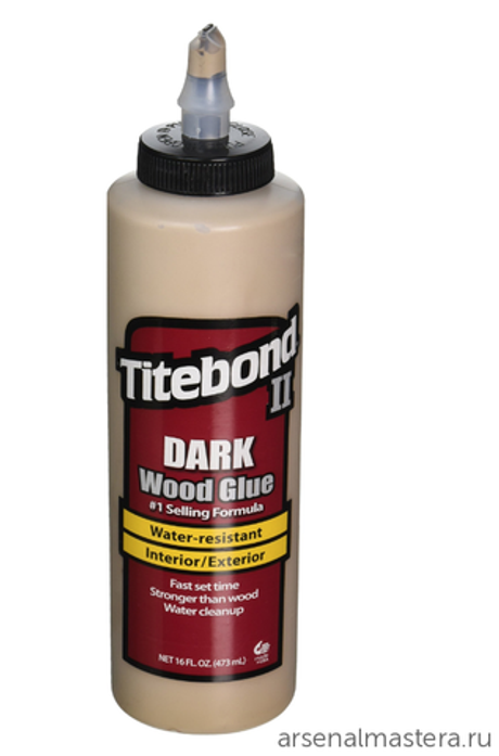 Клей для темных пород дерева Titebond Dark Wood Glue 3704 473 мл TB3704