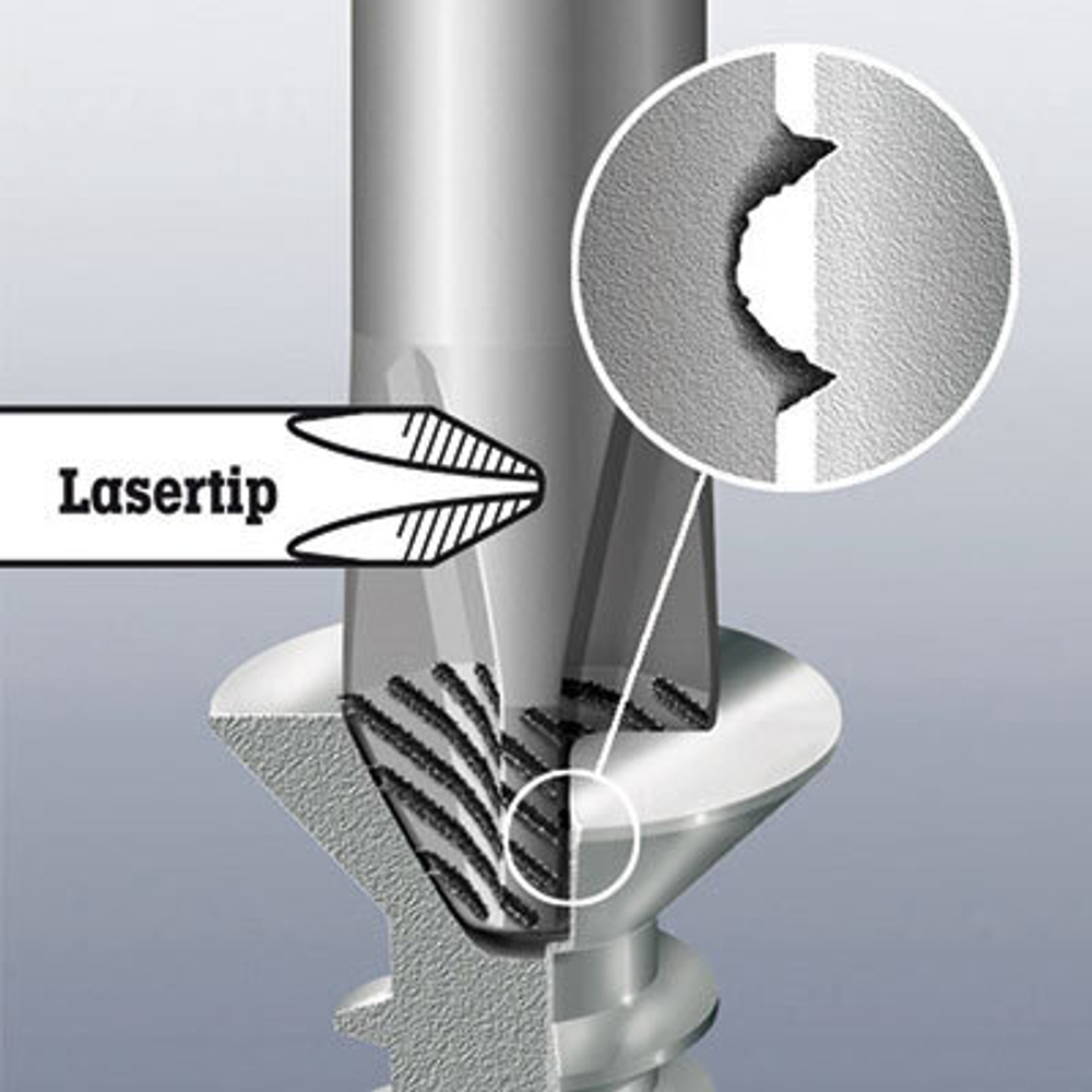 Набор 6 предметов ОТВЕРТКИ + подставка, PZ 1 x 80 / 2 x 100, SL 0.6 x 3.5 x 75 334 / 355 SK/6 Kraftform Plus Lasertip Wera WE-007681
