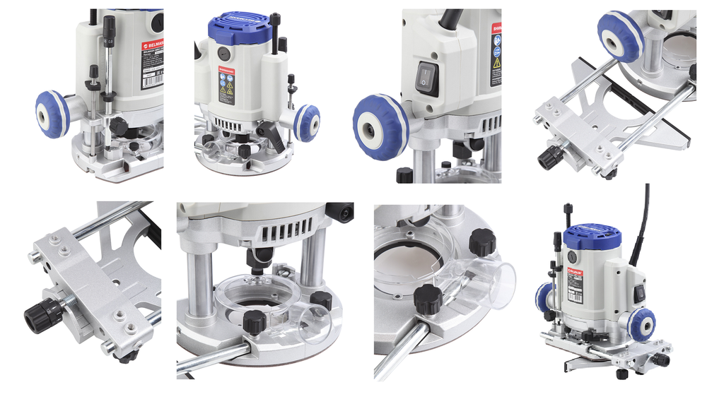 Новинка! Фрезер ручной погружной сетевой BELMASH MRU-2400P 220В 2,4 кВт, для обработки древесины и древесных композитов: МДФ, ДСП, OSB, фанера, ламинированные плиты S346A