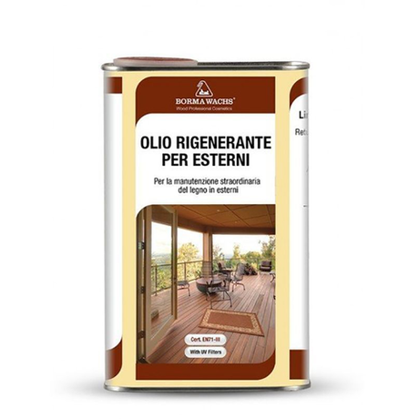 Новинка! Восстанавливающее масло BORMA EXTERIOR OIL REFRESHER для наружных работ 1 л 3975