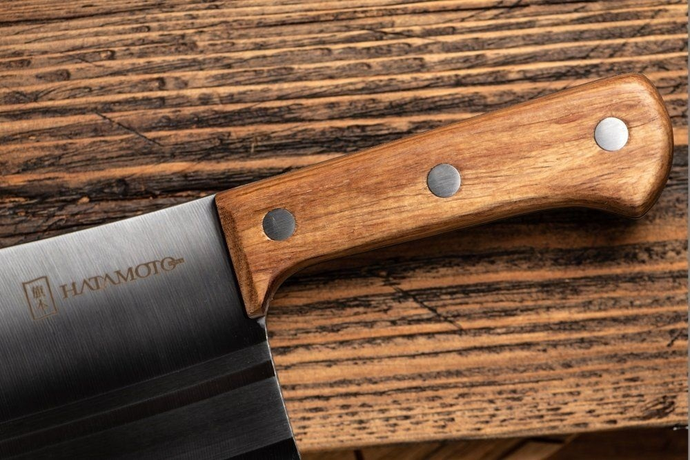 ХИТ! Кухонный топорик для рубки мяса и костей Hatamoto длина лезвия 185 мм сталь SUS420J2 Tojiro HN-HH190