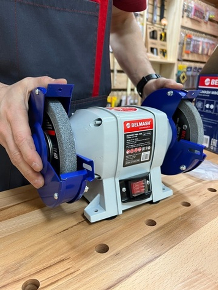 АКЦИЯ ФЕВРАЛЬ 2026 ХИТ! Станок заточной 0,3 кВт 230 В BELMASH MBG-150L S239A