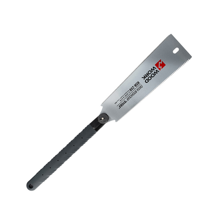 Новинка! Пила двусторонняя Ryoba 250 мм, 18TPI / 6-10TPI, 0.7 мм пластиковая рукоять, универсальное пиление Woodwork HSR-250