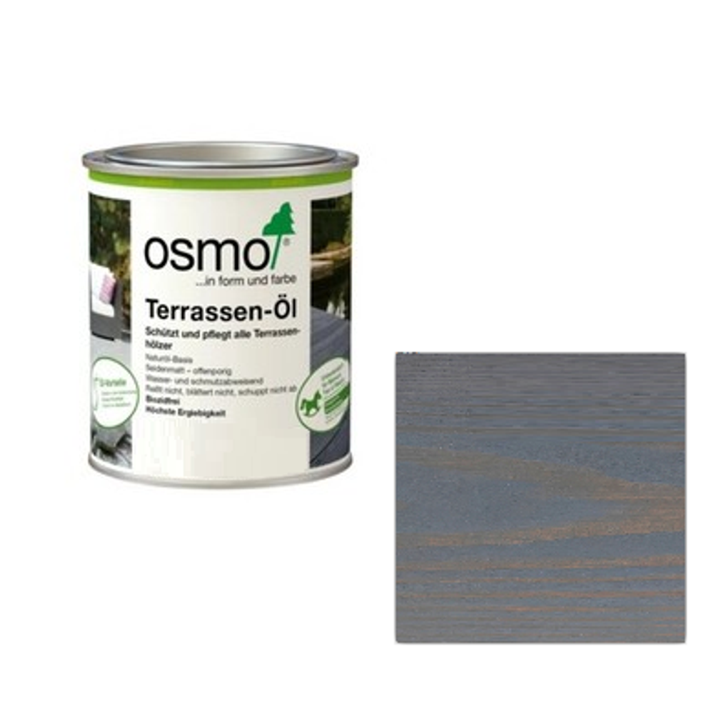 Новинка! Масло для террас и садовой мебели OSMO Terrassen-Öle 024 Серый базальт 0,22 л для наружных работ 024001