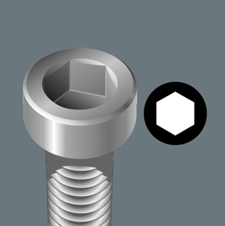 Отвертка шестигранная Kraftform Micro 2052 сферическая головка, для электроники 3.0 х 60 мм 118096 WERA WE-118096
