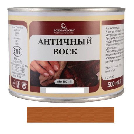 Воск античный Antik wachs 500 мл цвет 66 темная вишня для внутренних работ Borma 3407