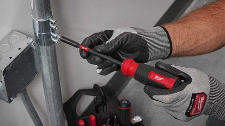 АКЦИЯ RED STRIKE -23%! Отвертка универсальная SHOCKWAVE 14 в 1, деpжaтeль бит 1/4 дюйма подхoдит для электроинстpумента MILWAUKEE 4932498174