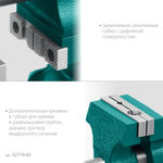 Новинка! Многофункциональные настольные тиски слесарные KRAFTOOL 3D-Mini, 65/38 мм, с возможностью поворота в двух плоскостях 32714-65