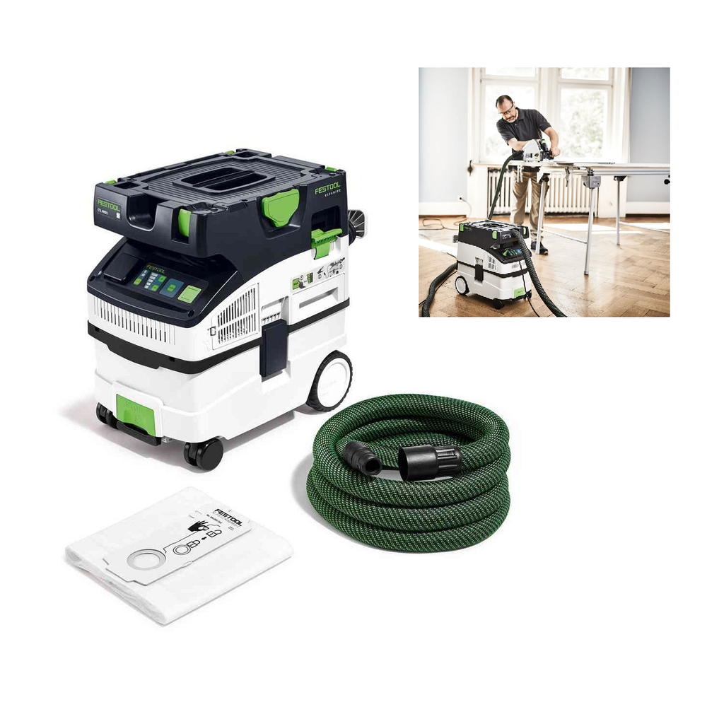 Новинка! Комплект START профессиональных инструментов Festool: Пила погружная с шиной-направляющей TS 55, Вертикальный фрезер OF 1400, Аккум. Дрель - шуруповёрт TXS 18 C 3,0-Plus, Эксц. шлифмашинка ETS EC 150/5 EQ, Пылеудаляющий аппарат CTL MIDI I CLEANTEC N173-5AM