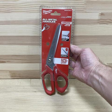 ХИТ! Ножницы изогнутые повышенной прочности HEAVY DUTY для различных видов работ Offset scissors 230 мм MILWAUKEE 4932479410