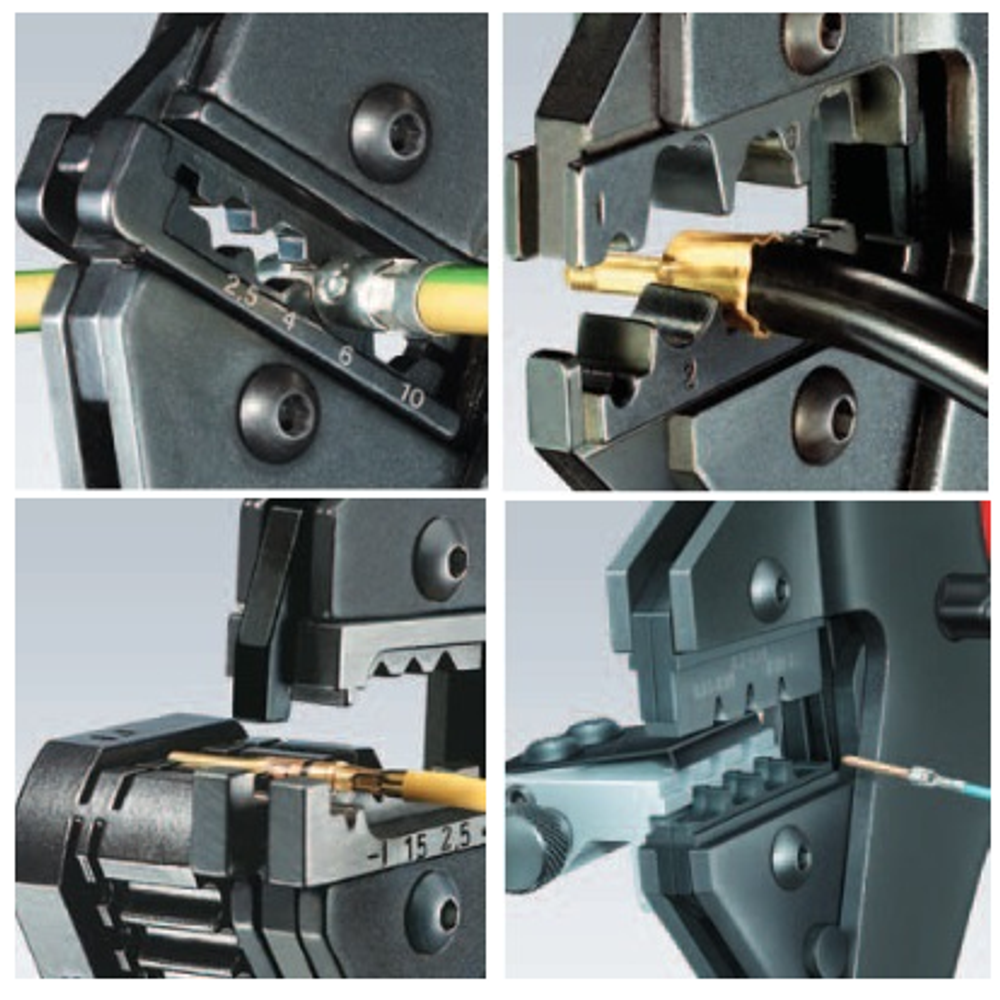 АКЦИЯ НОЯБРЬ 2025! Пресс - клещи системные KNIPEX без плашек в пластиковом кейсе, длина 200 мм. Для опрессовки, для сменных опрессовочных плашек. Для более тысячи видов опрессовки контактов KN-9743200
