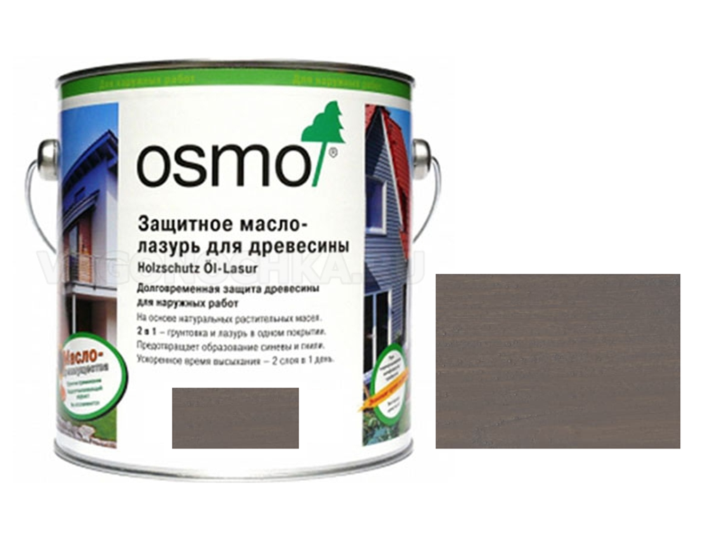 Новинка! Защитное масло-лазурь для древесины для наружных работ OSMO 905 Патина 0,22 л Holzschutz Ol-Lasur Osmo-905-0,22 12100149_2