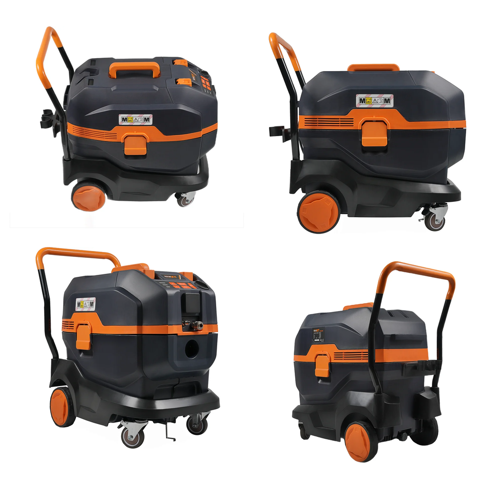 Новинка! Промышленный пылесос MAXXT 1,4 кВт 43 л AFC автоматическое включение и стряхивание фильтра, подключение электроинструмента, для сухой и влажной уборки MVC3800