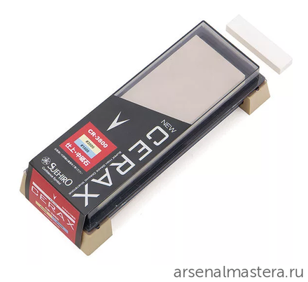 ХИТ! Комбинированный японский водный камень на подставке 1000 / 3000 183 х 63 х 32 мм Suehiro New Cerax MT CR-3800 / Di 711024 М00000607