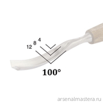 Профессиональный резец по дереву 100 х 8 мм (N45, профиль острый 8269 х 08) Narex Profi 826908