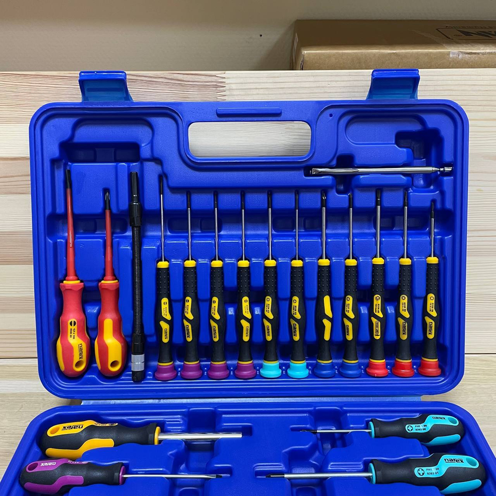 ХИТ! Универсальный набор отверток и бит 38 предметов кейсе Narex 862104