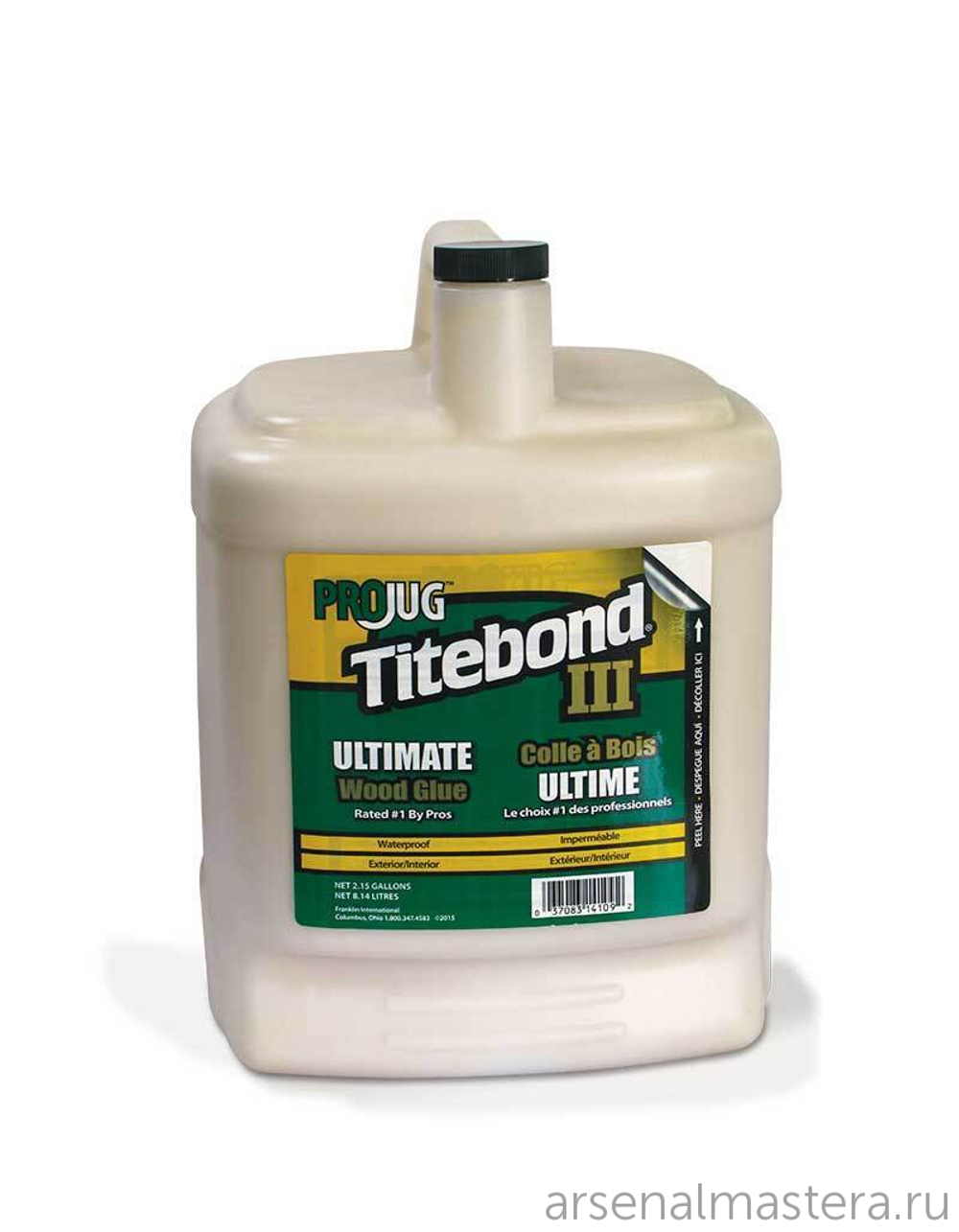 Клей повышенной влагостойкости Titebond III Ultimate Wood Glue 14109 кремовый 8,14 л