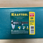 Новинка! Штангенциркуль электронный металлический KRAFTOOL 200 мм, метрическое и дюймовое измерения, автовыключение 34460-200