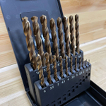 Новинка! Набор из 19 сверл спиральных по металлу, индустриальные ZALTAR D 1-10 мм x 0.5, DIN 338 HSS-E Co5, Тип VA, 5xD ZA-74161