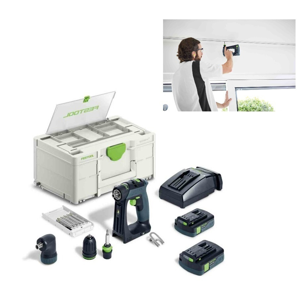 Новинка 2024! Аккумуляторная дрель - шуруповерт CXS 18 C 3,0-Set в систейнере FESTOOL 576884
