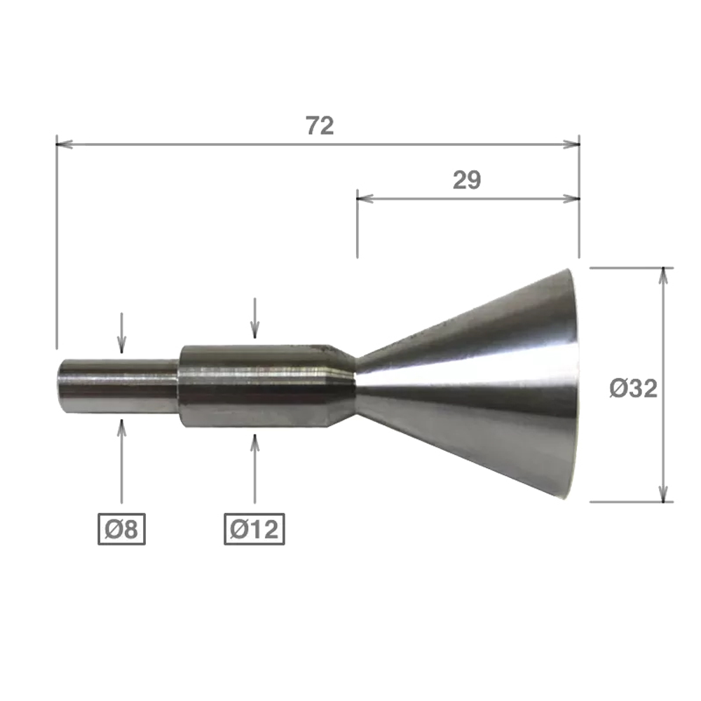 Новинка! Конус центрирующий для центровки базы и пластины на ручном фрезере Woodwork RBU-032