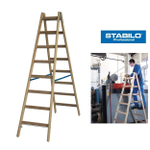 Новинка! Деревянная двухсторонняя стремянка с перекладинами STABILO PROFESSIONAL 2 х 8 Krause 170286