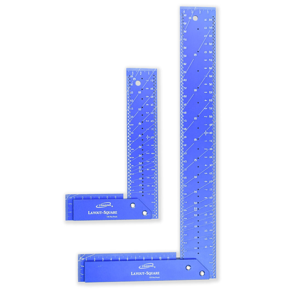 ХИТ! Угольник c подошвой Layout Square 175 мм 5 - 90 градусов IGaging М00021743