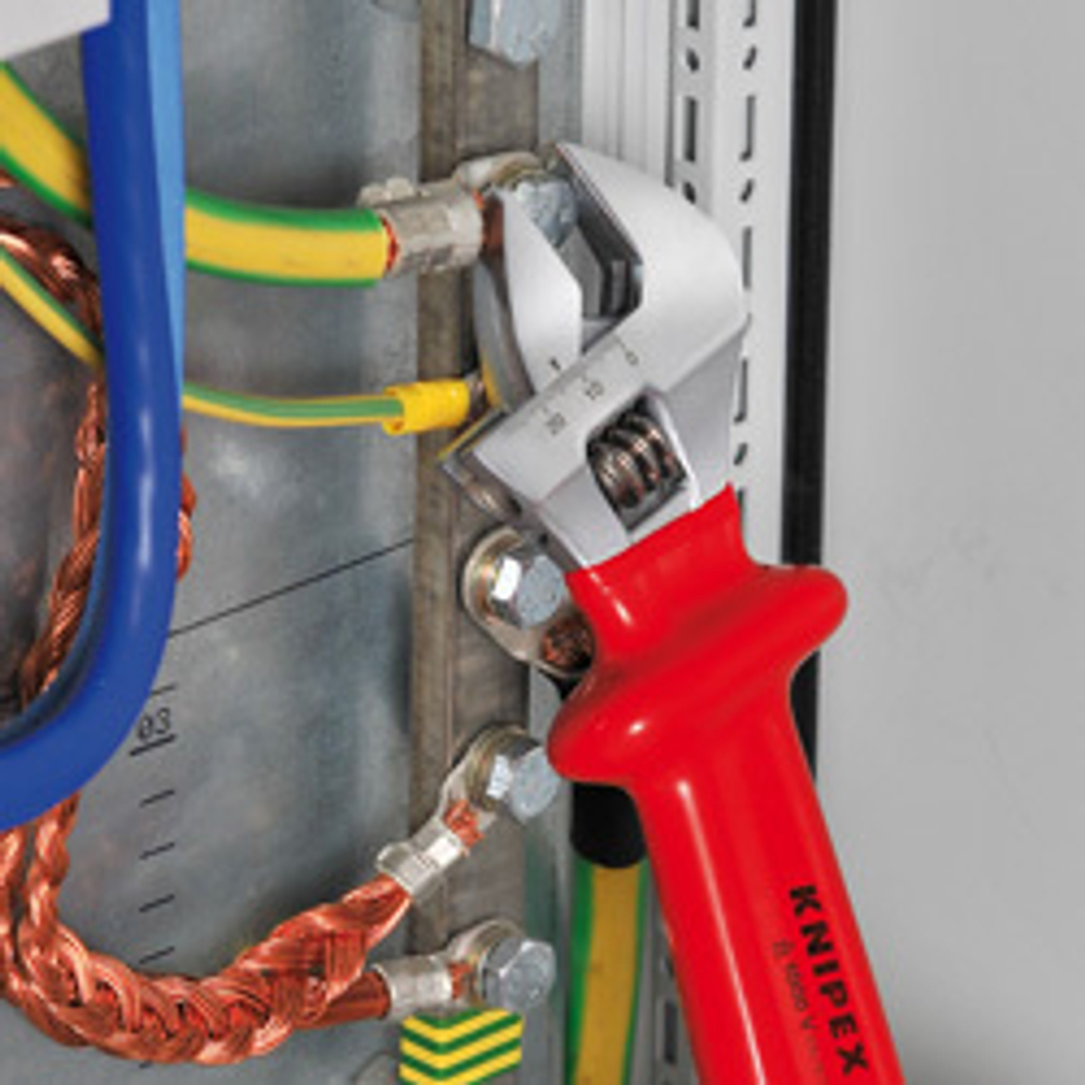 Ключ разводной VDE 260 мм, зев 30 мм, диэлектрический 98 07 250 KNIPEX KN-9807250