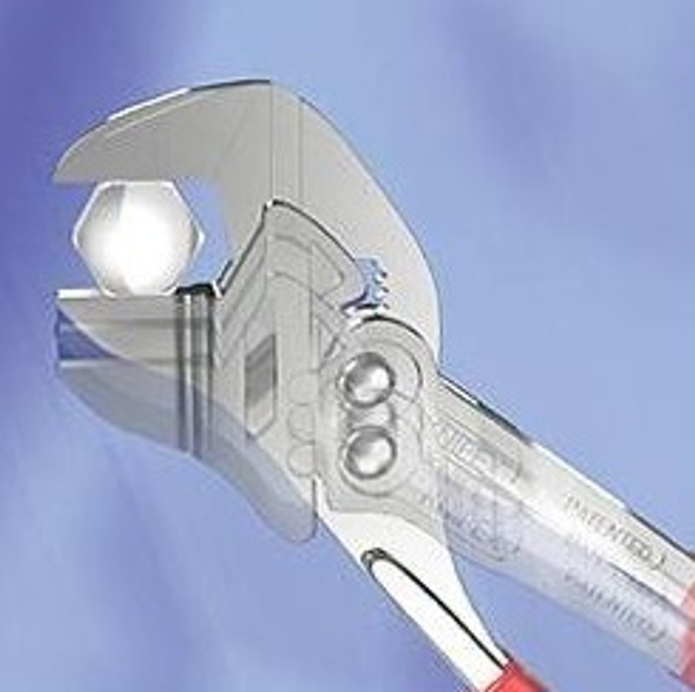 2025 ВЫГОДНЕЕ ХИТ! Клещи переставные - гаечный ключ 250 мм, зев 52 мм, хром, обливные ручки 86 03 250 KNIPEX KN-8603250