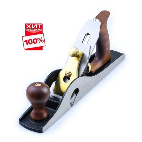 ХИТ! Рубанок N 10 Carriage Rabbet Plane с открытыми бортами 325 мм / 54 мм GOLDRATIO М00023184