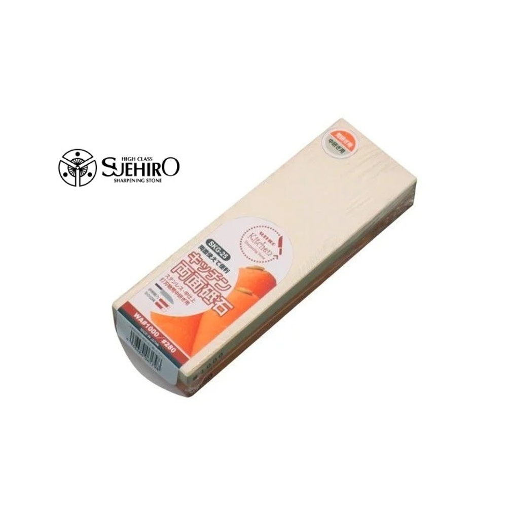 Комбинированный водный камень точильный SUEHIRO Japan 1000 / 280 грит 183 х 63 х 20 мм серия Kitchen Tojiro SKG-25