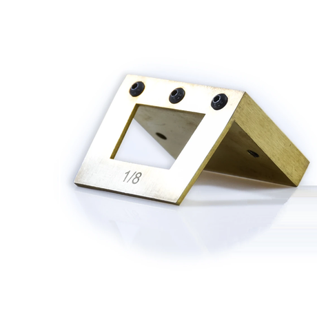 Новинка! Шаблон разметочный для косых шипов ПЕТРОГРАДЪ, модель 2, угол наклона 1:8. Для разметки соединения Ласточкин хвост на твердых пород древесины М00019283