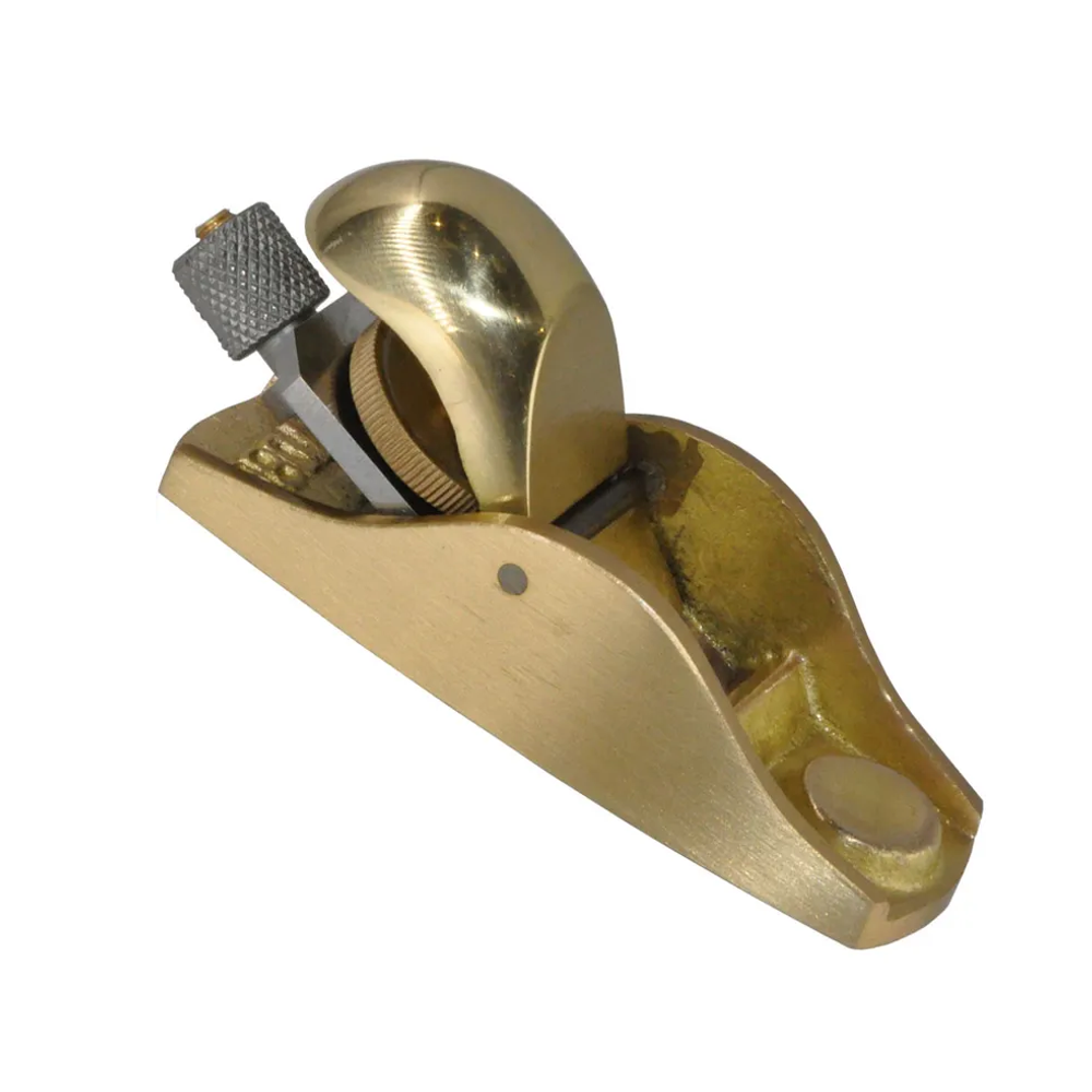 Новинка! Рубанок мини латунный Brass Mini Violin Makers Plane 7/8" 85 мм, лезвие 20 мм GARVIN SVP-7089