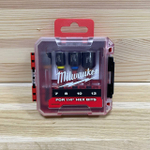 Новинка! Набор 4 предмета Насадки магнитные торцевые SHOCKWAVE хвостовик 1 / 4 дюйм HEX 7, 8, 10, 13 мм GEN II для шуруповертов с высоким крутящим моментом и импульсных винтовертов Milwaukee 4932492445