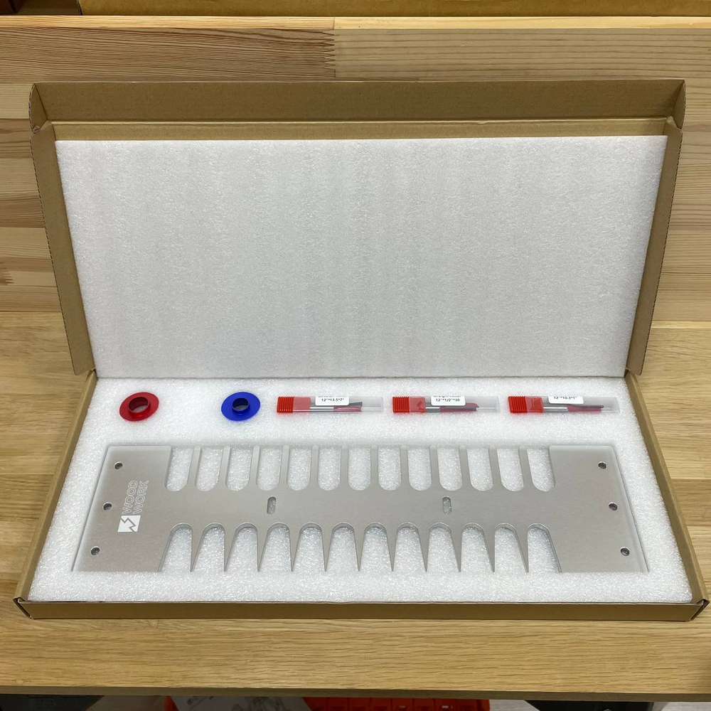 ЗИМА ДЕШЕВЛЕ ХИТ! Шаблон для фрезерования соединений ласточкин хвост с фрезами для SMT-300 Woodwork SMT-002