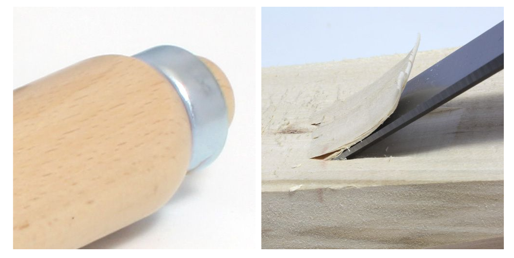 Новинка! Стамеска плоская с деревянной светлой ручкой, ширина лезвия 50 мм NAREX WOOD LINE PROFI 810150