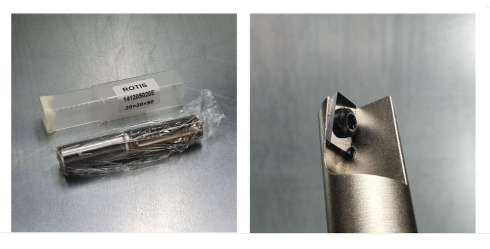 ЛЕТОМ ДЕШЕВЛЕ! Фреза прямая D 20 x 50 x 109 S 20 со сменными ножами и 1 подчистной нож по древесине, фанере Rotis PROCUT 141205020E