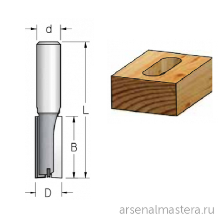 Фреза пазовая врезная 18.0 x 25 x 67 x 12 WPW PT41802