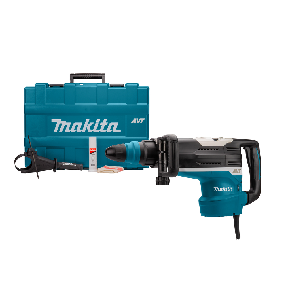 Новинка! Перфоратор сетевой мощный Makita SDS-Max HR 5212 C 1,51 кВт. Антивибрационная система AVT. Два режима работы: сверление с ударом и долбление, в кейсе HR5212C