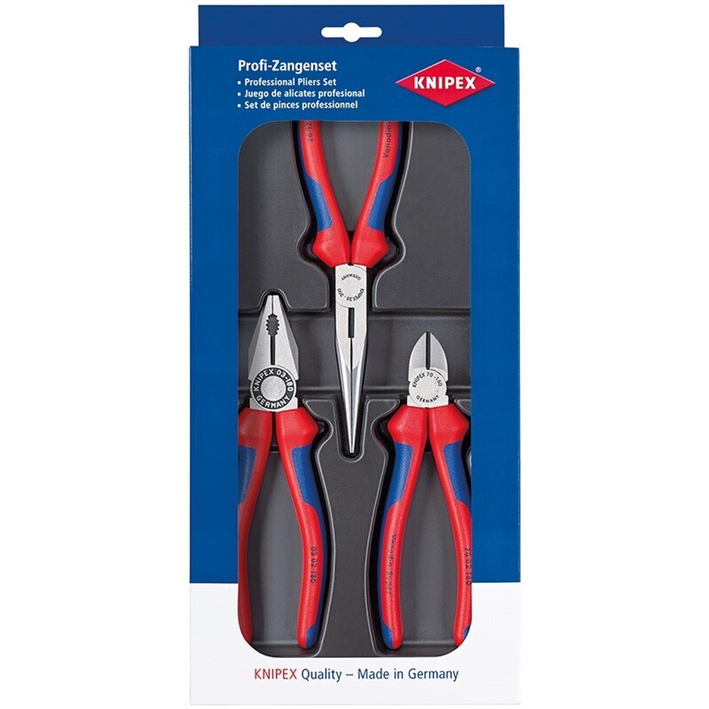 2025 ВЫГОДНЕЕ ХИТ! Набор ШГИ в ложементе 3 шт KN-0302180 / 2612200 / 7002160 KNIPEX KN-002011
