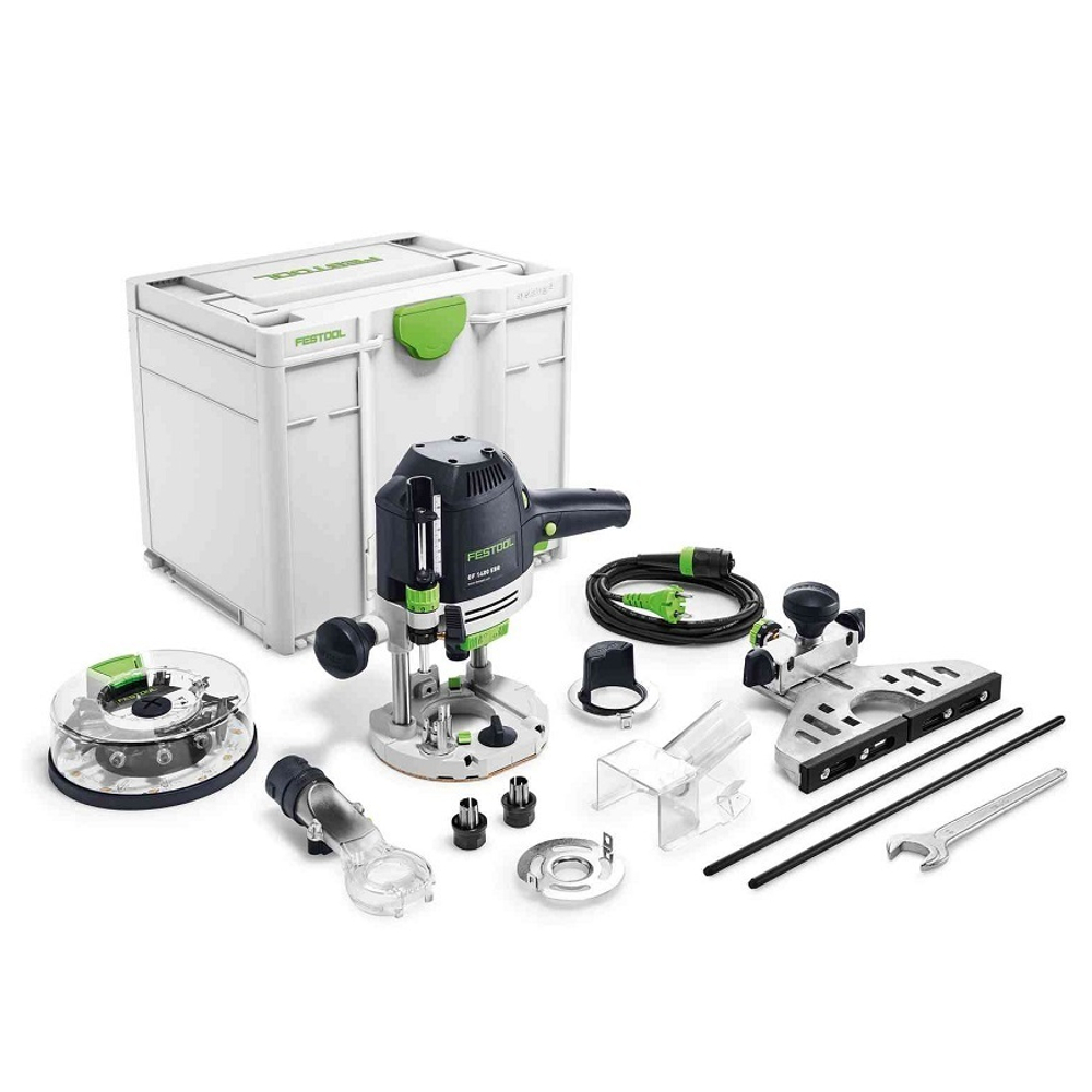 Вертикальный фрезер FESTOOL OF 1400 EBQ-Plus с кассетой фрез Box-OF-S в систейнере 576540