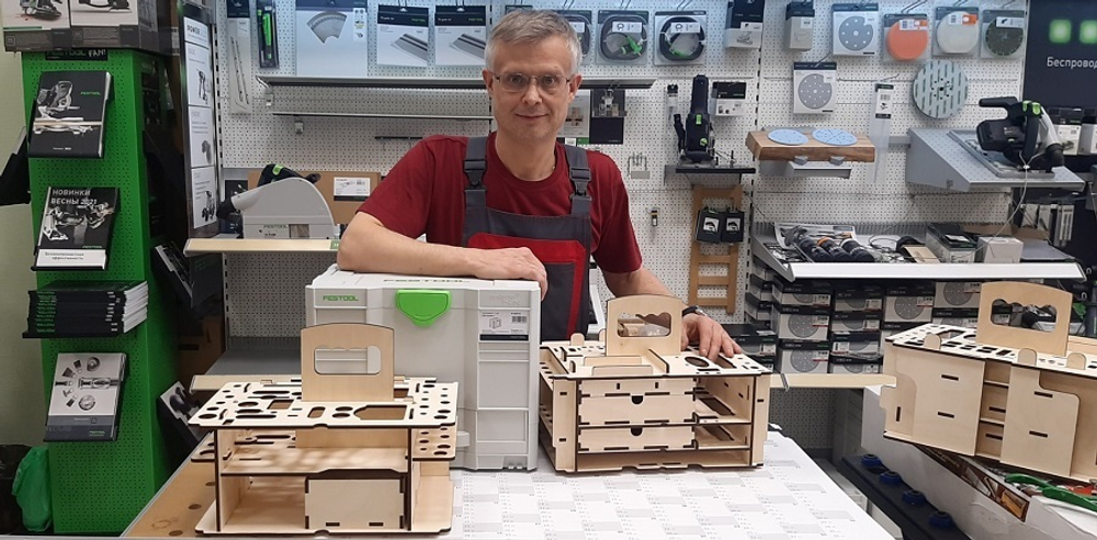 Вкладыш органайзер деревянный (подходит для систейнера Festool  SYS3 M 337) ArMa-18