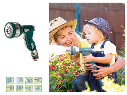 Новинка! Пистолет - распылитель RACO 341C, соединитель 1/2″, 8 режимов, металлический с TPR, Profi Plus 4256-55/341C