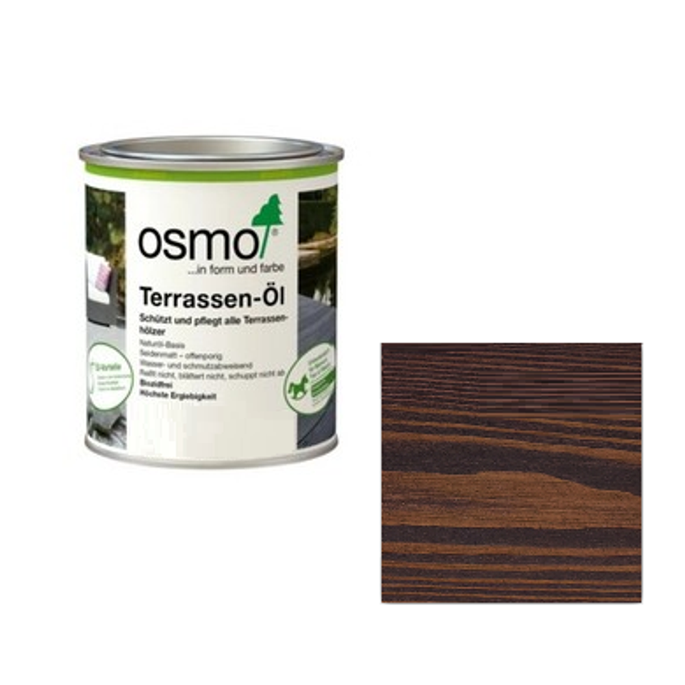 Новинка! Масло для террас и садовой мебели OSMO Terrassen-Öle 023 Каштан 0,22 л для наружных работ 023001