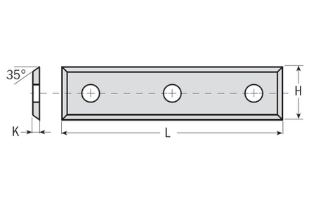 ХИТ! Нож сменный для фрезы 50 x 12 x 1,7 KCR08 Dimar C80358958